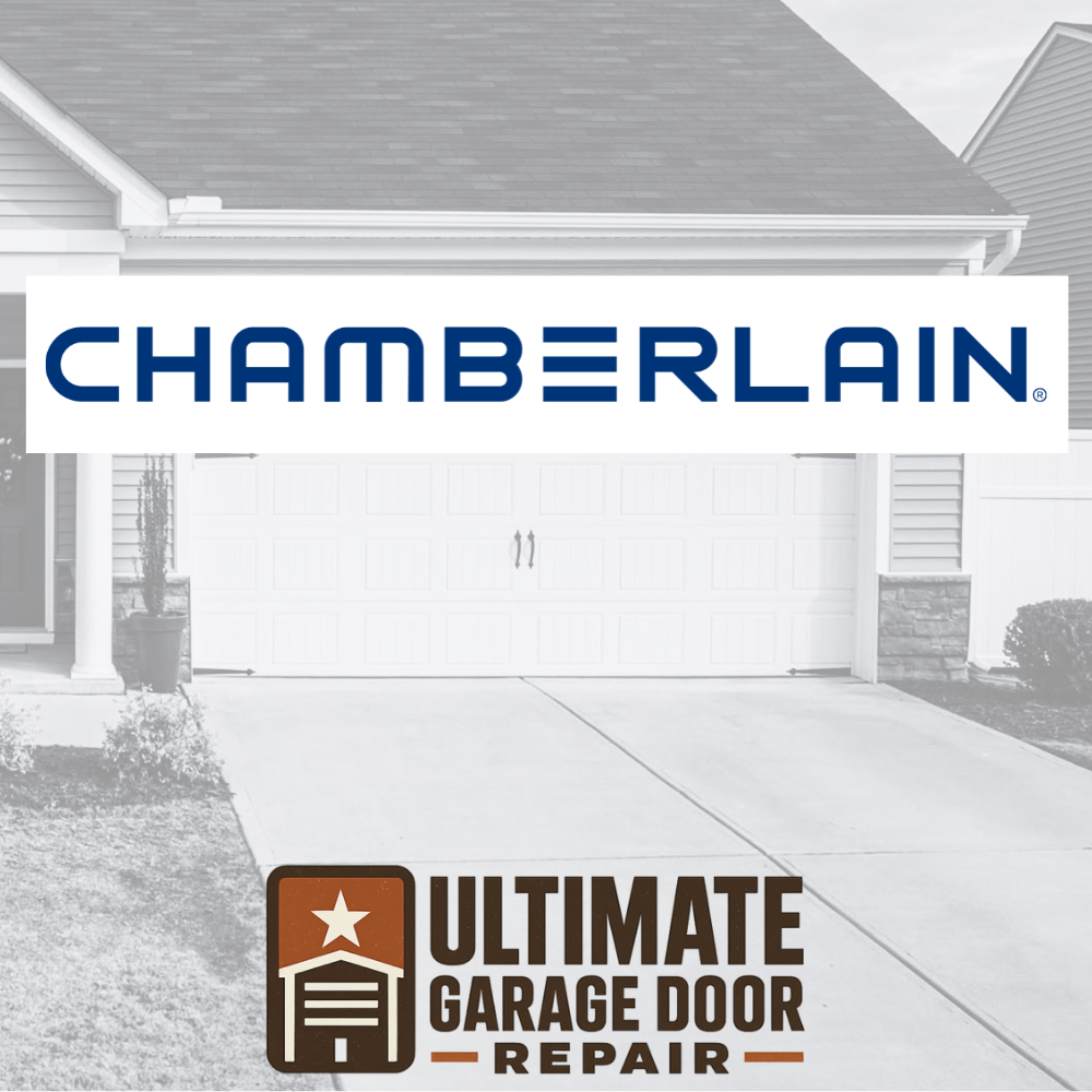 Chamberlain garage opener mounted on steel panel garage door