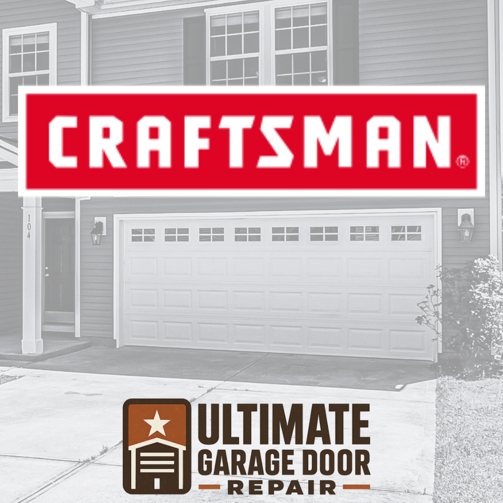 Craftsman opener installed on raised panel garage door in San Antonio